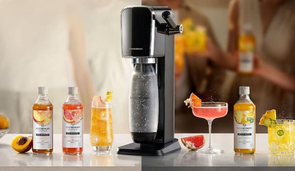 SODASTREAM ENSO Danskvandsmaskine Sølv Starter Kit