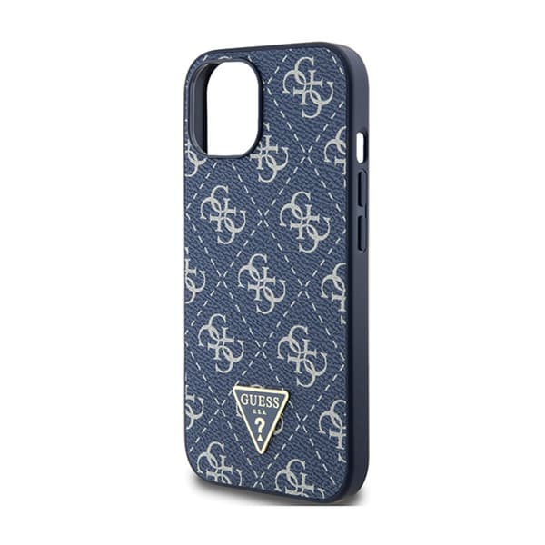 Guess 4G Triangle Metal Logo - iPhone 15 Plus-skal (Blå)