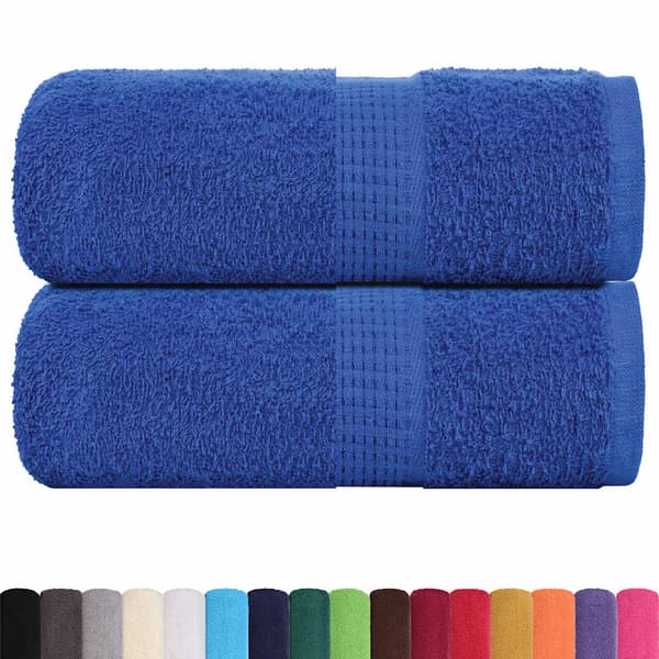 vidaXL Handdukar, 2 st, Blå, 30x30 cm, 100% Bomull