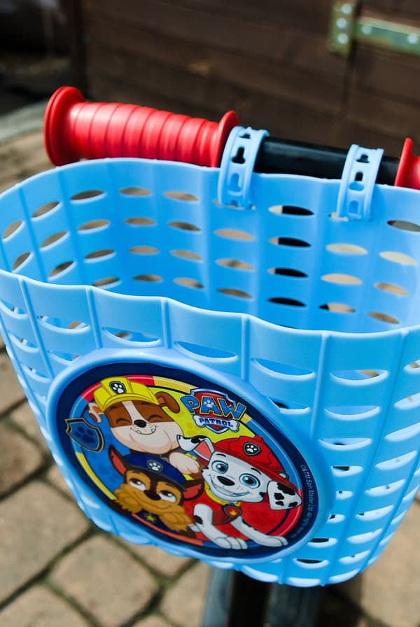Plastikkurv til CYKEL OG SCOOTER PAW PATROL