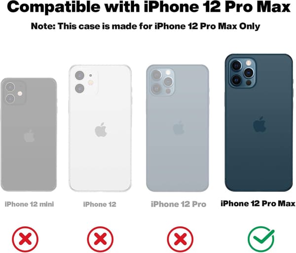 ETUI TIL APPLE IPHONE 12 PRO MAX SILIKONE MARINEBLÅ MED MIKROFIBER