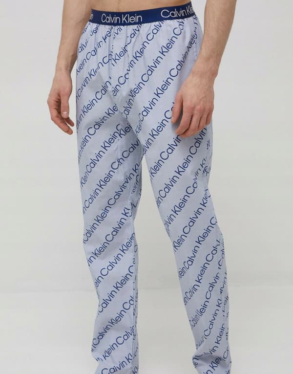 CALVIN KLEIN BOMULLSPYJAMASBYXOR MED FULL LOGIN M TIA