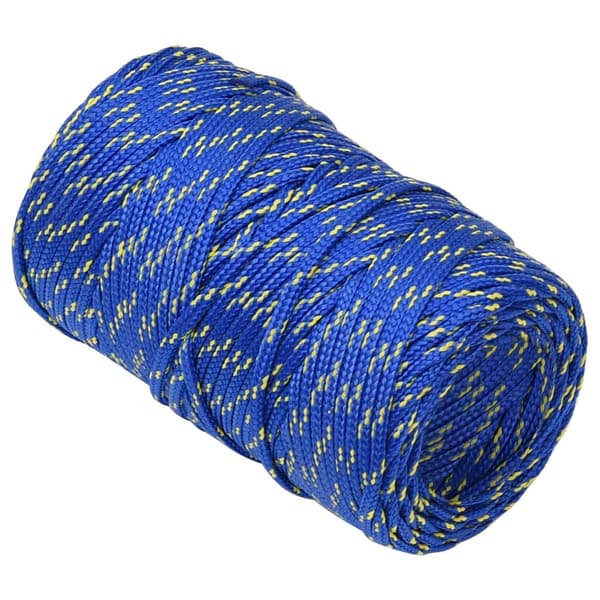 vidaXL sejlreb, blå, 2 mm, 100 m, polypropylen