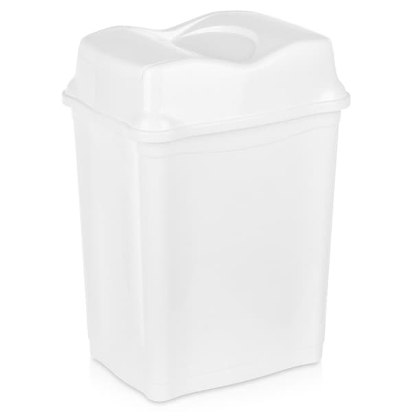 Plastskräpkorg vit 28 l