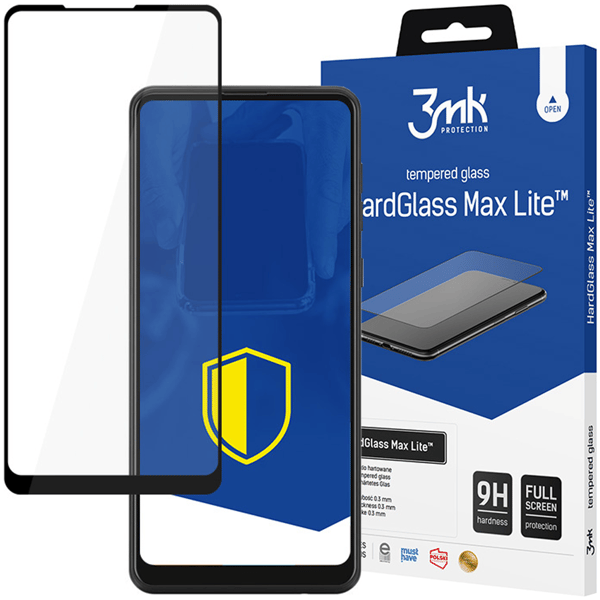 Samsung Galaxy A21s - 3mk HardGlass Max Lite musta