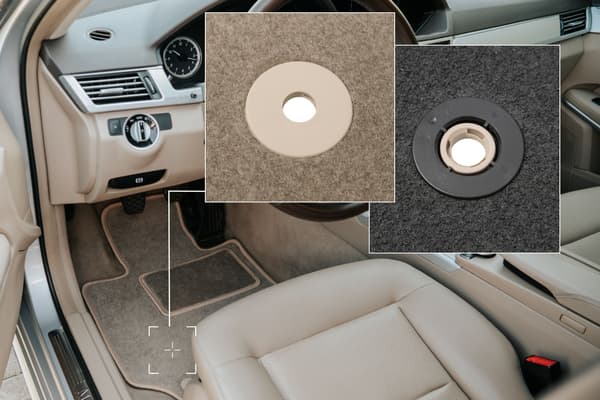 Velour bilmåtter til: Chevrolet Volt hatchback (2012-2017) beige