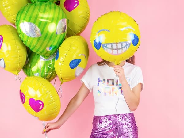 Emoji Folieballon - Smil, 45 cm