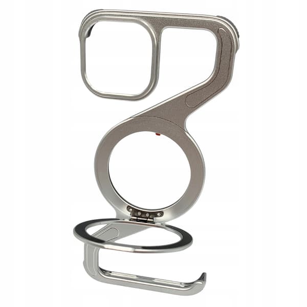 Cover til iPhone 15 Pansret MagSafe Metal Case Titanium Greb