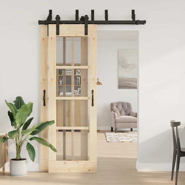 vidaXL monteringssystem til skydedør 152,5 cm stål sort