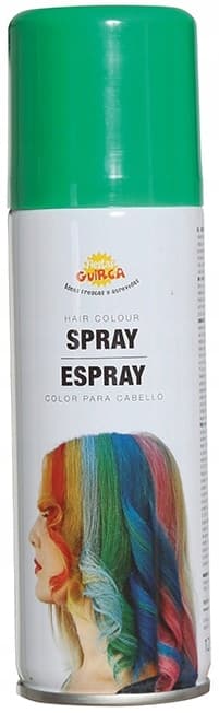 Vaskbar hårfarvespray GRØN 125ml