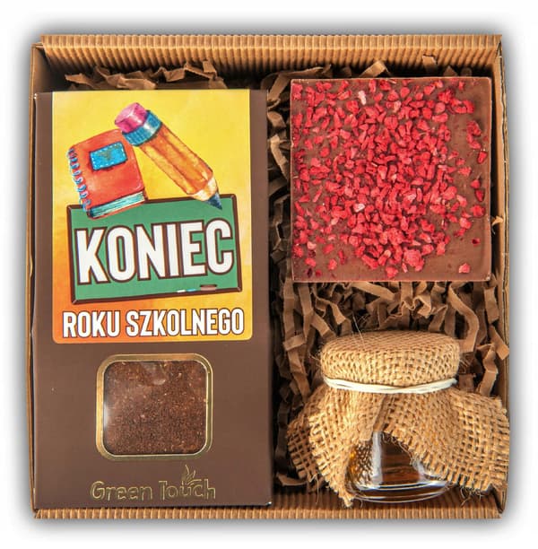 Gaveæske til lærer for årets afslutning kaffe chokolade
