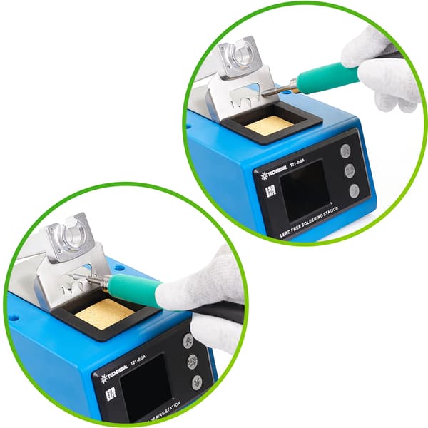 Techrebal T21-BGA loddestation, 3 spidser, c245, måtte, rensemiddel, flusmiddel