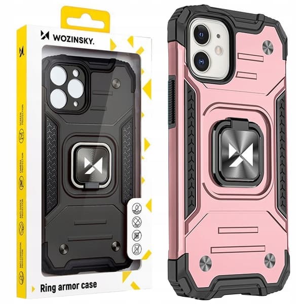 Wozinsky Ring Armor iPhone 14 Plus Armored Cover Magnetisk Holder Ring Guld