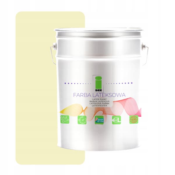 LJUSGUL LATEX VÄGGFÄRG 5L FABRIKSBUTIK