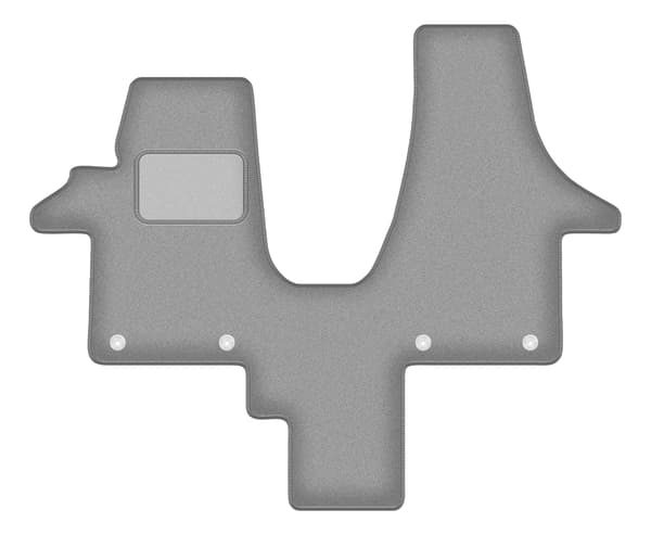 Grå bilmåtter til VW Transporter T5 Caravelle 2-sæders (2003-2015)