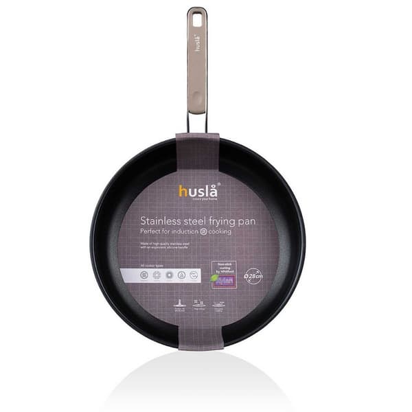 STEGEPANDE I RUSTFRIT STÅL 24 cm HUSLA 73961