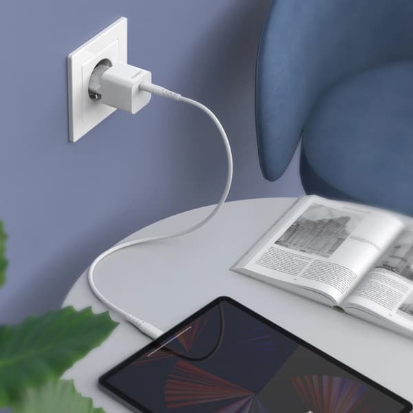 Choetech PD5010 USB-C 20W Vægoplader - Hvid