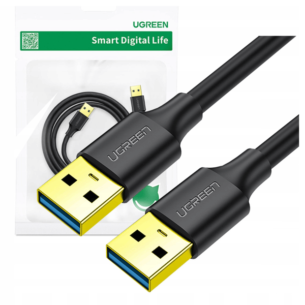 USB 3.0 AA-kabel UGREEN US128 1m (svart)