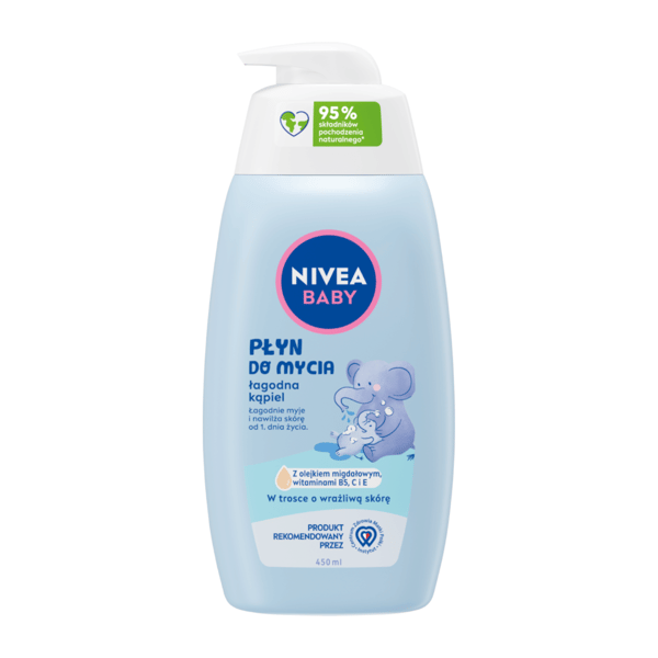 NIVEA BABY tvål för mild baddning 450 ml