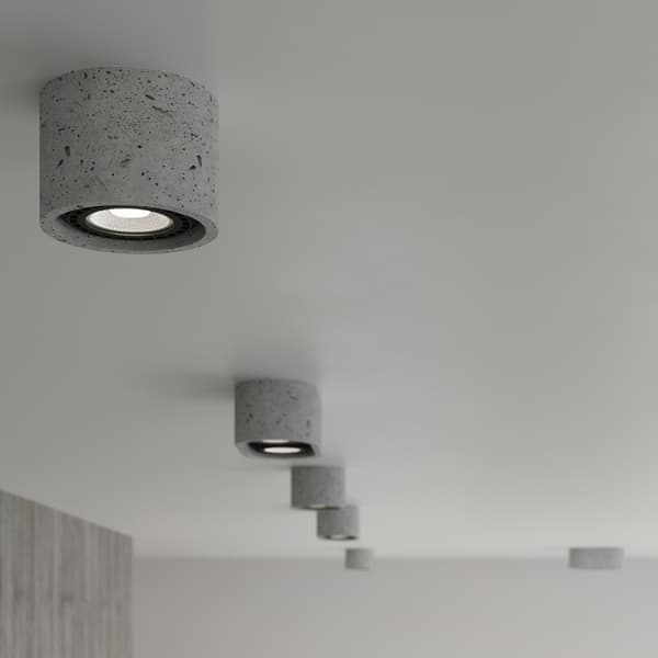 BASIC LOFTSLAMPE 1 GU10 ES111 GRÅ BETON SOLLUX SL.0881