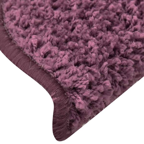 vidaXL trappemåtter 30 stk. mørkelilla 56x17x3 cm