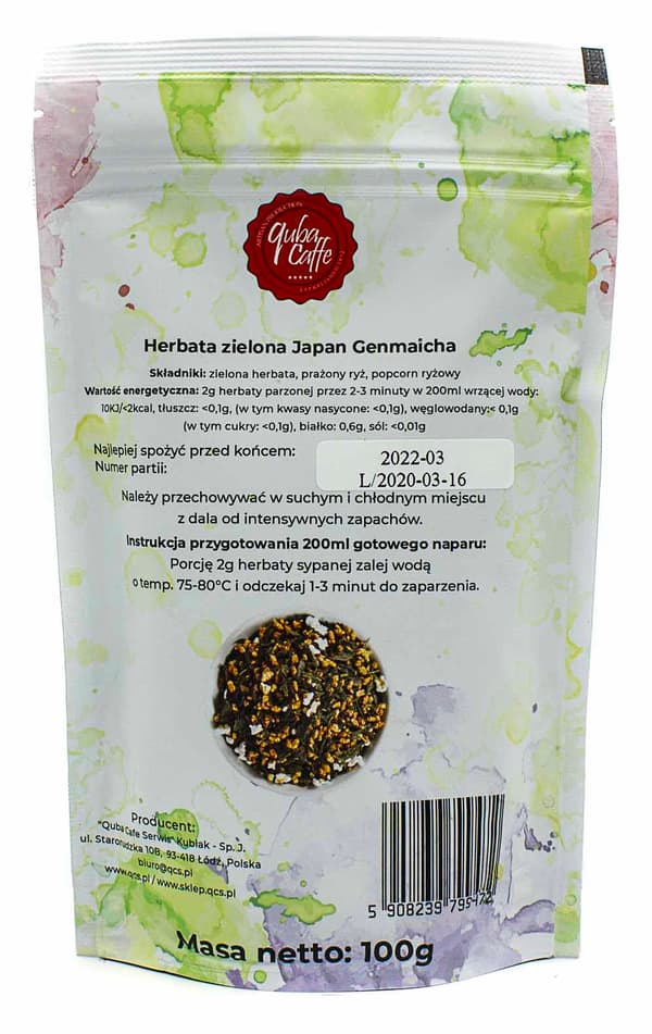Irtotee 100g Japanin Genmaicha
