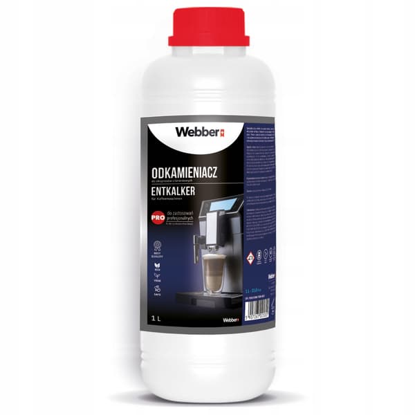 Stark flytande avkalkningsmedel 2L Universal Stor Webber för espressomaskiner -2000ml