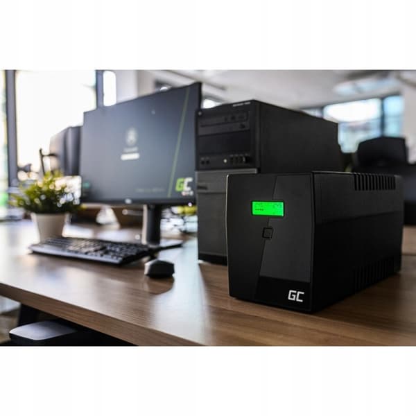 Green Cell UPS08 1000VA 700W sort nødstrømsforsyning