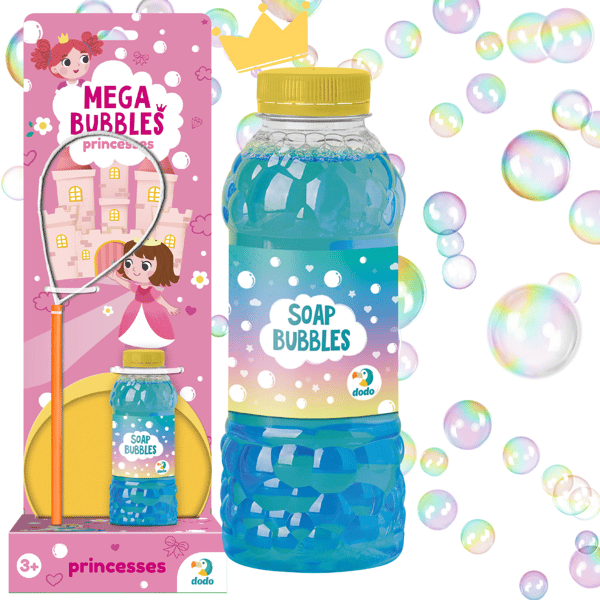 Mega Princess bubbelmaskin set stora bubblor 450 ml