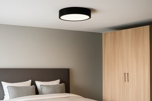Loftlampe LEJA Plafon 375 SORT til stue køkken badeværelse STILFULDT