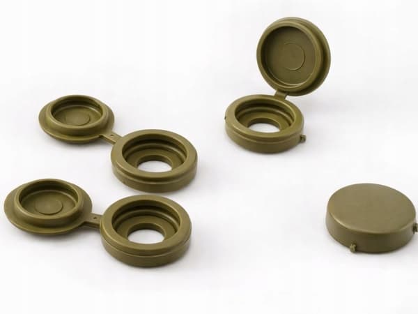 Skruedæksler 100 stk guld (400)
