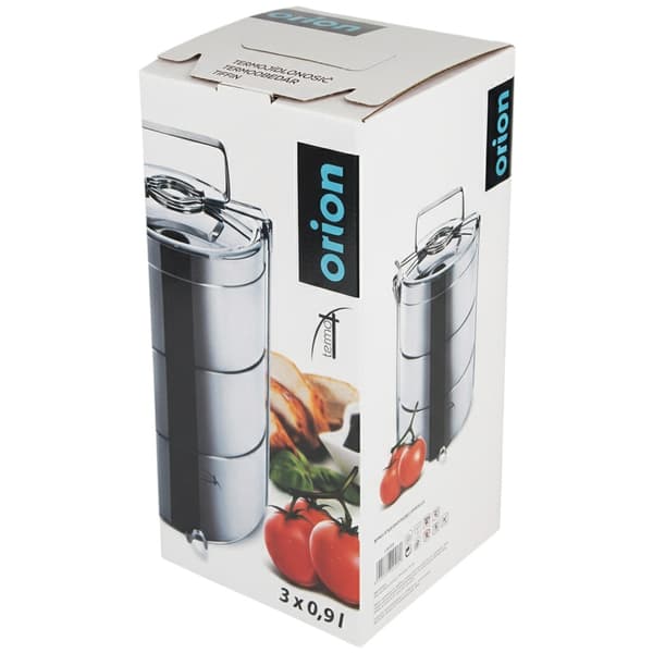 Termisk stål frokostboks 3-lags 3x900 ml
