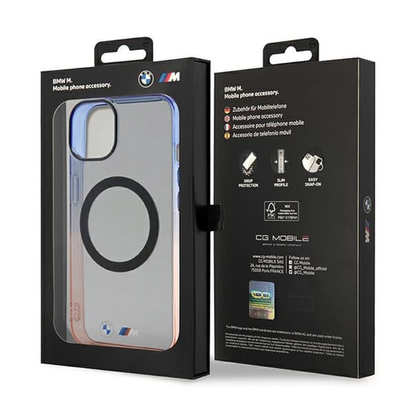 BMW Gradient Bumper MagSafe - iPhone 14 Plus cover (grå)