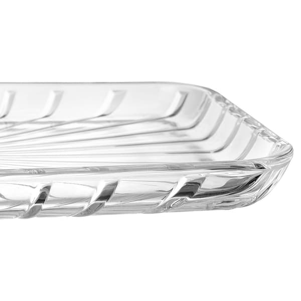 Rektangulært glasfad 27,5x16,5 cm