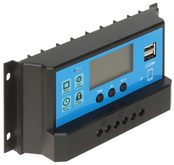 Solcellebatteriopladningscontroller SCC-60A-PWM-LCD-S2