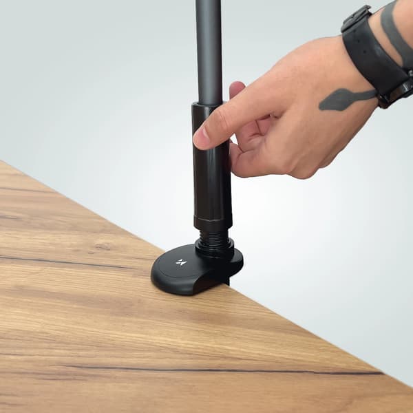 Wozinsky Pitkä Joustava Puhelin- ja Tablettiteline Musta (WTHBK5)