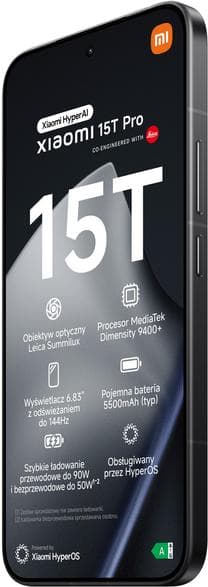 XIAOMI 15T Pro 5G Smartphone 12GB/1TB Sort