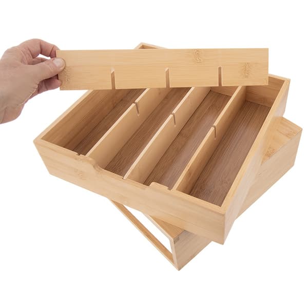 Bambus organizer til kaffekapsler