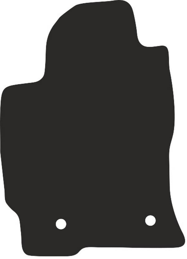 Polyamid førermåtte med gummibagside til Toyota Prius II hatchback 2003-2010