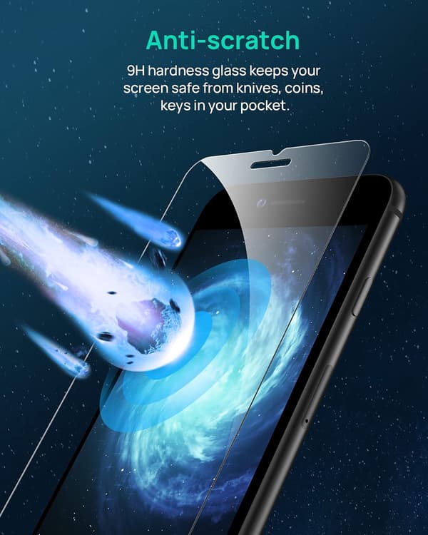 3x 9H hærdet glas til iPhone SE 2020, til iPhone 7/8