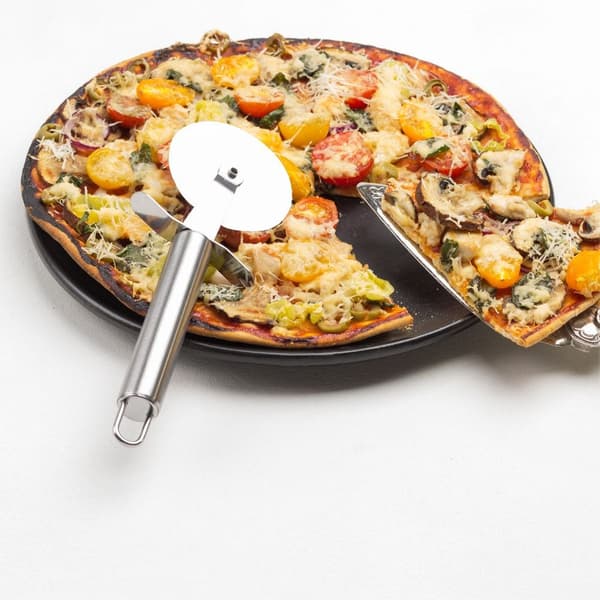 Stålpizzakniv rund 20,5 cm