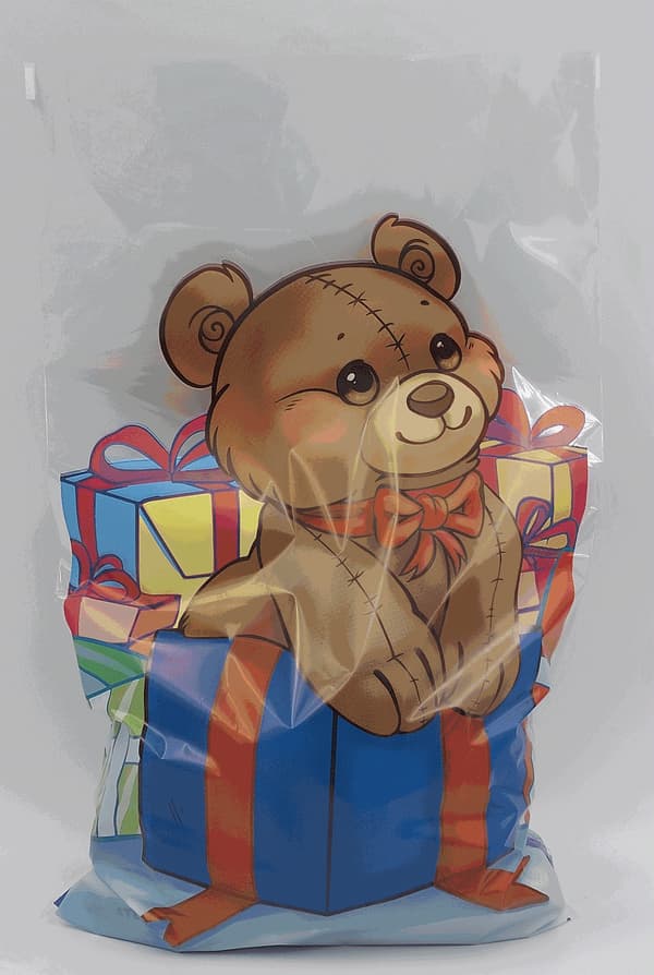 Julefolieposer med dobbeltsidet tryk 20x35cm
