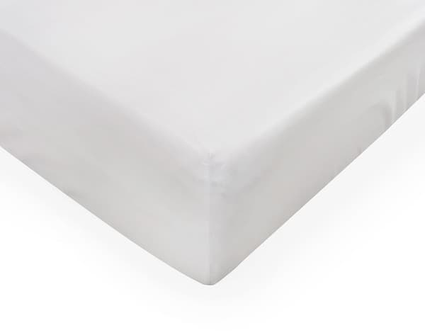 Jerseylakan med lycra 180/190x190/200x30 cm vit