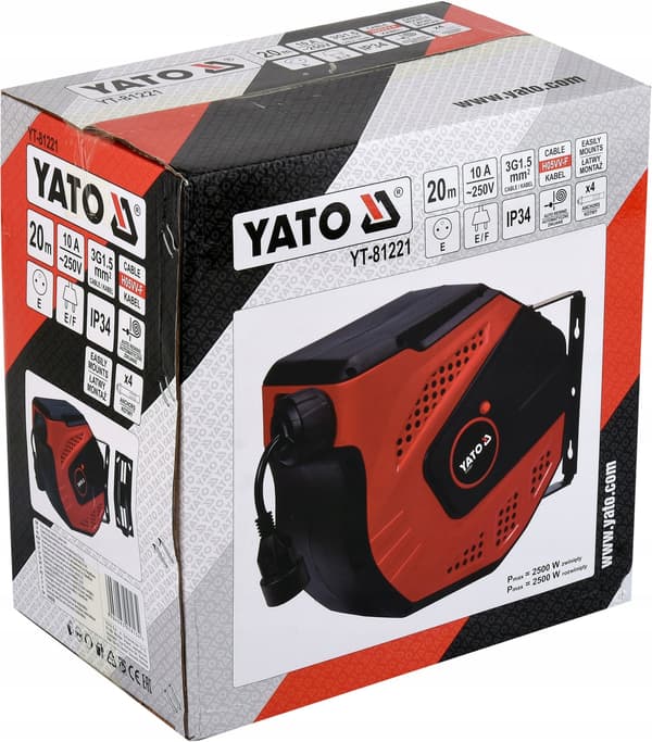 Yato YT-81221 elektrisk förlängningskabel 20 m