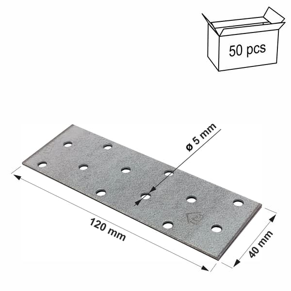 (z) Perforeret plade PP03 40x120x2,0 (50)