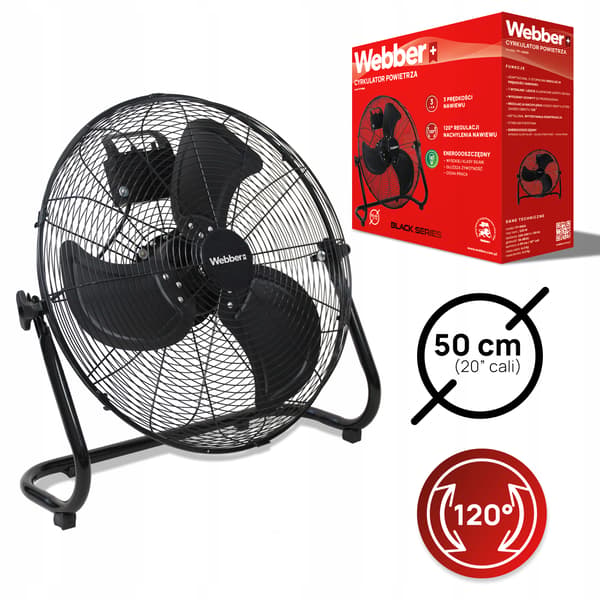 FLÄKT Luftcirkulator GOLV STOR Fläkt 50 cm WEBBER SILENT