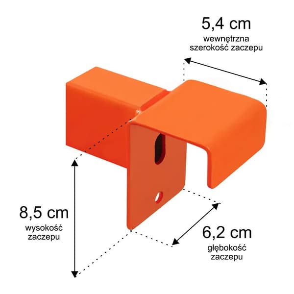 Mega-M HL G-110 cm träväxling 5cm orange