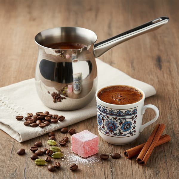 Kaffekande i stål 600 ml