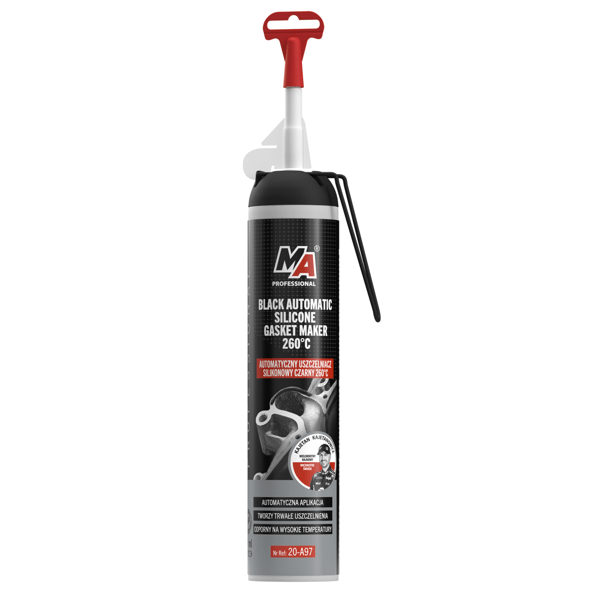MA PROFESSIONAL - Automatisk silikonförsegling svart 260°C-200ml