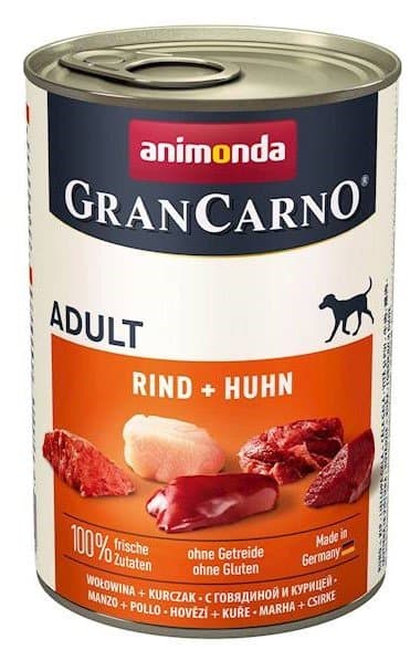Animonda | Gran Carno | Hundefoder - 400g dåse - Oksekød + Kylling 400g
